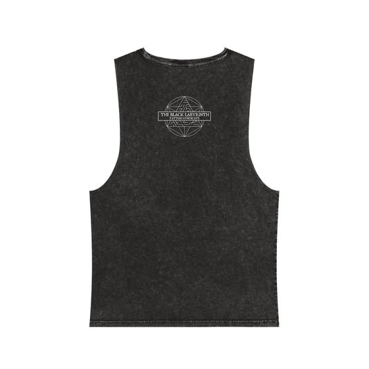 Stonewash Tank Top — Purple 'BL' Electric Wizard Muscle Tee