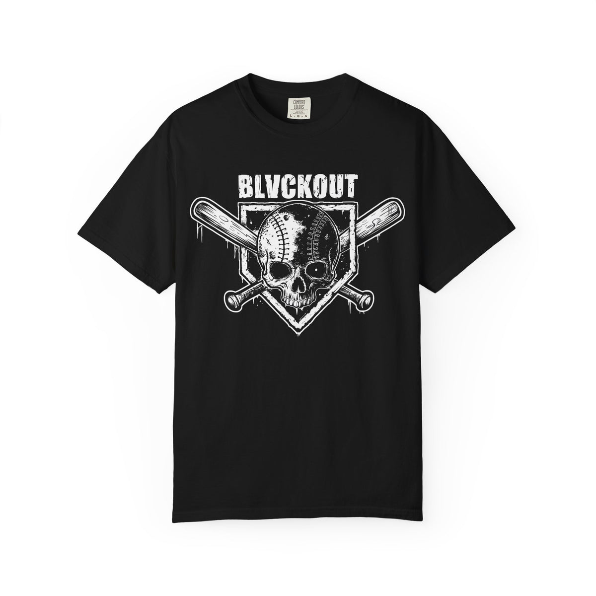 ADULT BLVCKOUT Skull & Crossed Bats T-Shirt