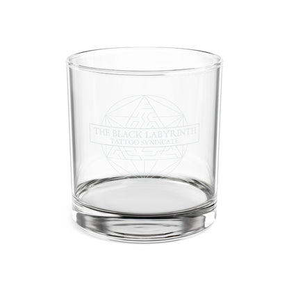Engraved Whiskey Glass 10.5oz — The Black Labyrinth Logo