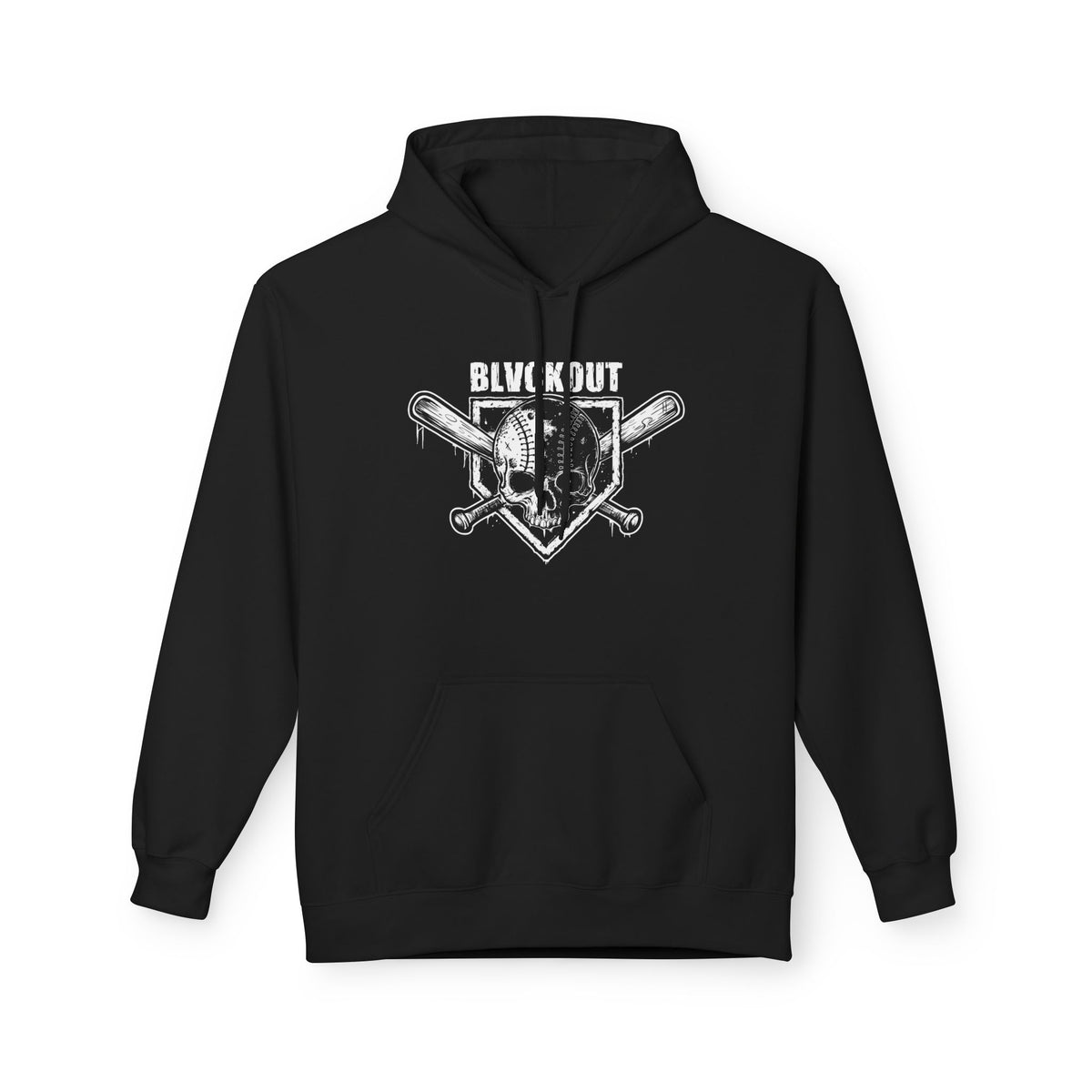 ADULT- BLVCKOUT Baseball Shield Hoodie